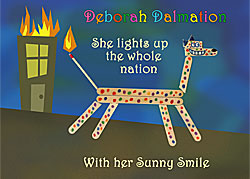 Deborah Dalmation card