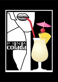 pina colada card