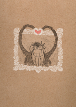 heart-ape card