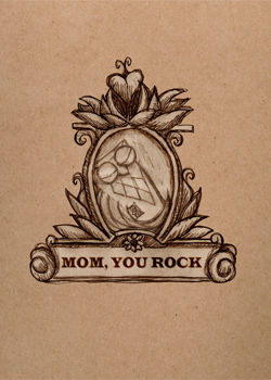 mom, you rock card