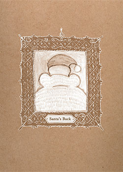 santa's back xmas card