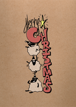 season's sheeplings xmas card