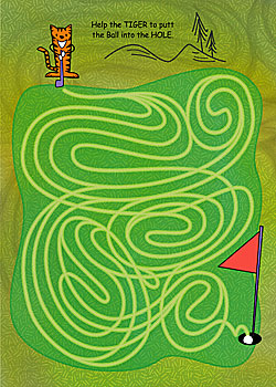 tiger golf card